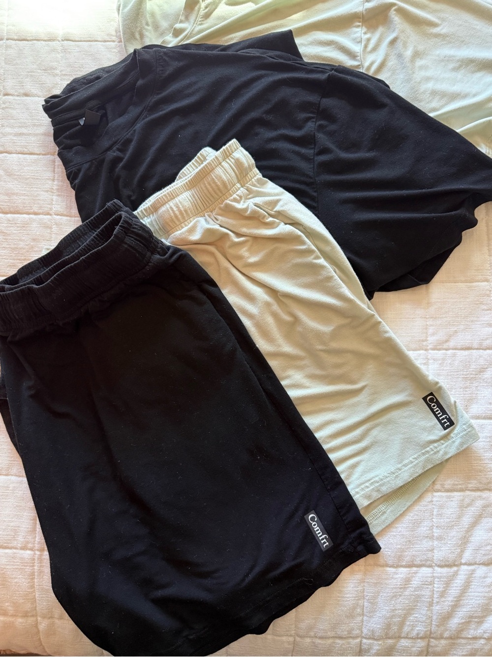 Comfrt Set of Two Women’s Cloud Lounge in Black and Mint